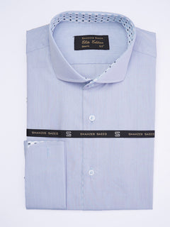 Light Blue Self, Elite Edition, Cutaway Collar Men’s Designer Formal Shirt (FS-1973)