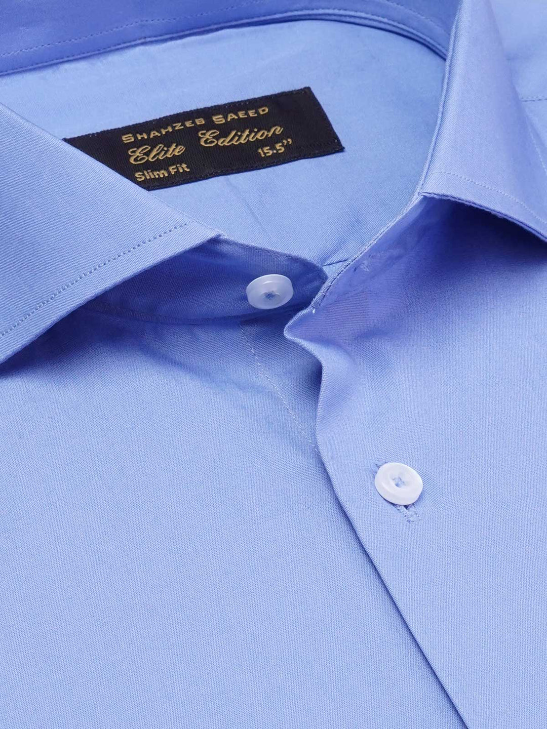 Blue Plain, Cutaway Collar, Elite Edition, Men’s Formal Shirt  (FS-1975)