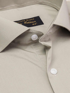 Beige Plain, Cutaway Collar, Elite Edition, Men’s Formal Shirt  (FS-1978)