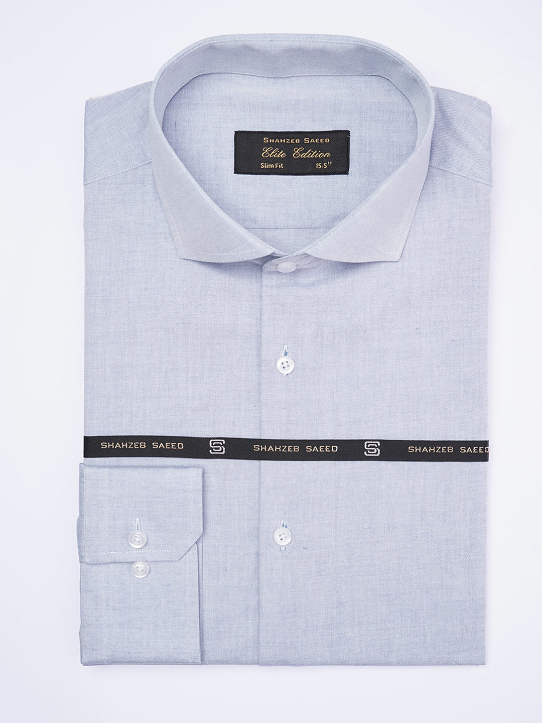 Sky Blue Self, Cutaway Collar, Elite Edition, Men’s Formal Shirt  (FS-1981)