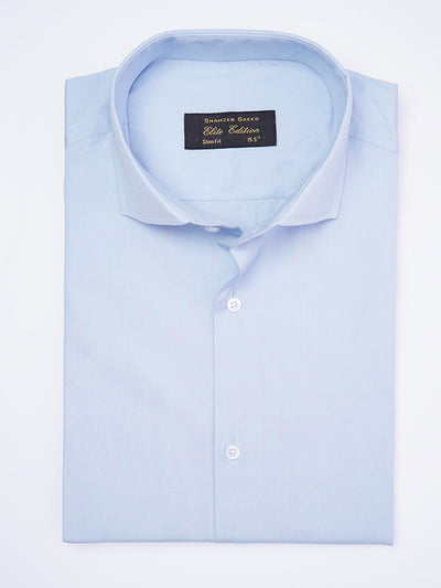 Blue Plain, Cutaway Collar, Elite Edition, Men’s Formal Shirt  (FS-1982)