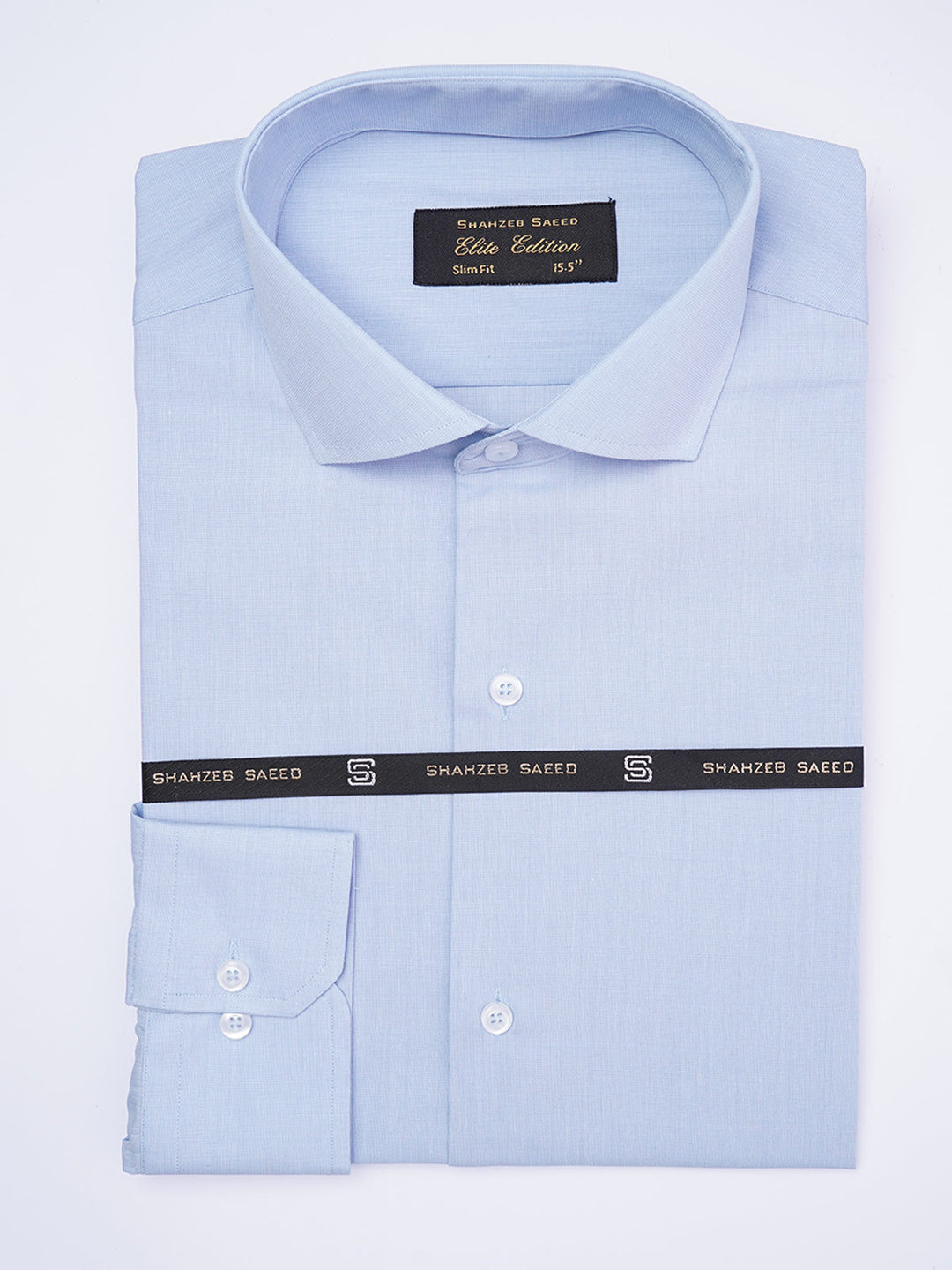 Ice Blue Self, Cutaway Collar, Elite Edition, Men’s Formal Shirt  (FS-1984)