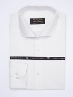 White Self, Cutaway Collar, Elite Edition, Men’s Formal Shirt  (FS-1987)