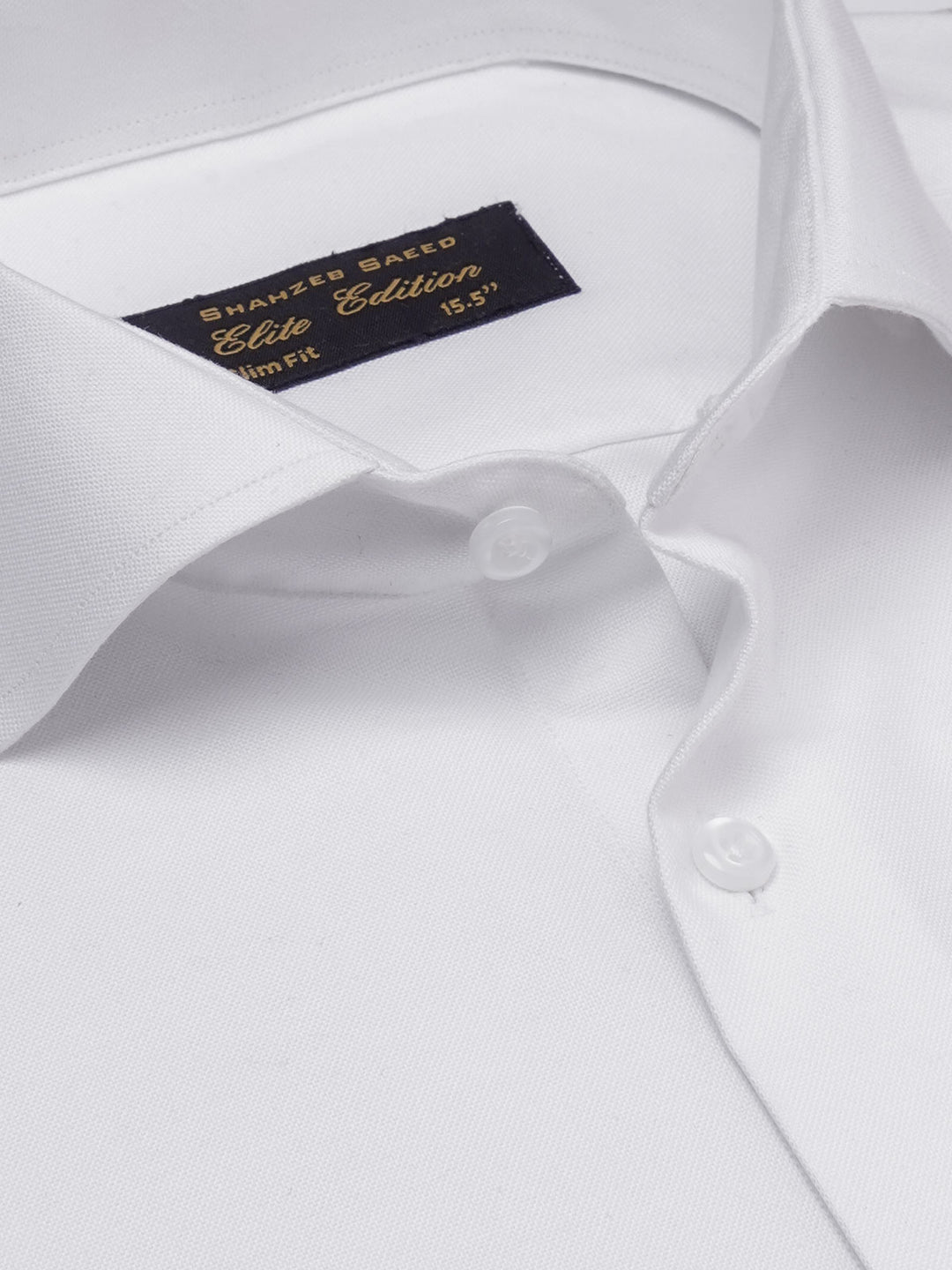 White Self, Cutaway Collar, Elite Edition, Men’s Formal Shirt  (FS-1987)