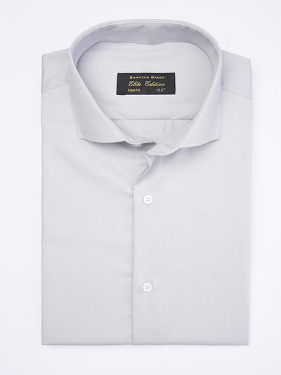 Light Grey Plain, Cutaway Collar, Elite Edition, Men’s Formal Shirt  (FS-1993)