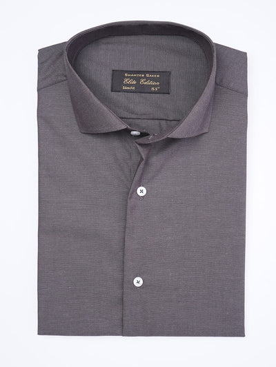 Charcoal Plain, Cutaway Collar, Elite Edition, Men’s Formal Shirt  (FS-1994)