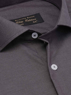 Charcoal Plain, Cutaway Collar, Elite Edition, Men’s Formal Shirt  (FS-1994)