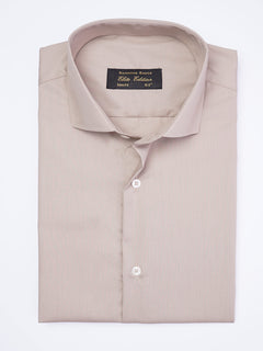 Beige Plain, Cutaway Collar, Elite Edition, Men’s Formal Shirt  (FS-1995)