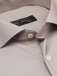 Beige Plain, Cutaway Collar, Elite Edition, Men’s Formal Shirt  (FS-1995)