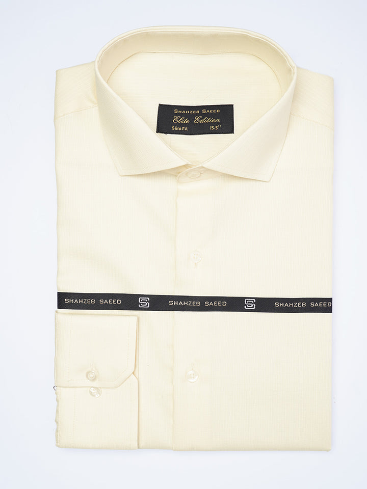 Cream Self, Cutaway Collar, Elite Edition, Men’s Formal Shirt  (FS-1998)