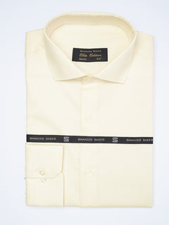 Cream Self, Cutaway Collar, Elite Edition, Men’s Formal Shirt  (FS-1998)