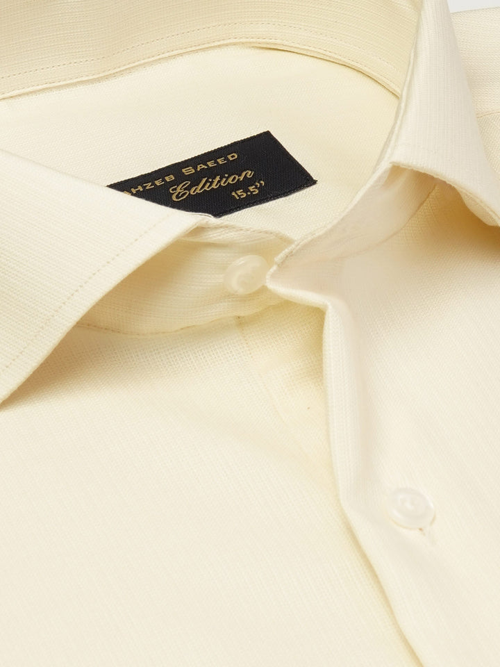 Cream Self, Cutaway Collar, Elite Edition, Men’s Formal Shirt  (FS-1998)