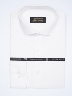 White Self, Cutaway Collar, Elite Edition, Men’s Formal Shirt  (FS-2001)