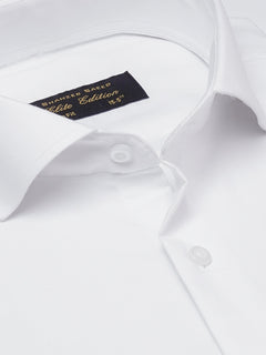 White Self, Cutaway Collar, Elite Edition, Men’s Formal Shirt  (FS-2001)