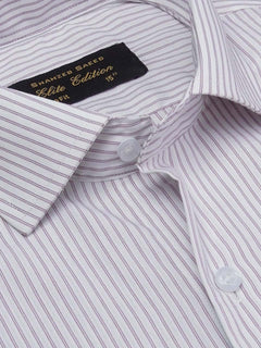 Pink Self Striped, Elite Edition, Cutaway Collar Men’s Formal Shirt (FS-2006)