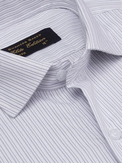 Light Purple Self Striped, Elite Edition, Cutaway Collar Men’s Formal Shirt (FS-2007)