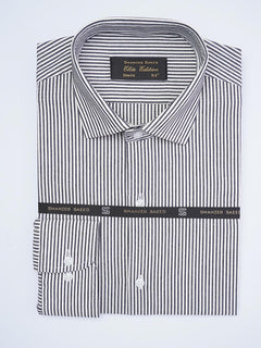 Dark Navy Self Striped, Elite Edition, Cutaway Collar Men’s Formal Shirt (FS-2009)