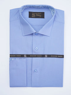 Blue, Elite Edition, Cutaway Collar Men’s Designer Formal Shirt (FS-2043)