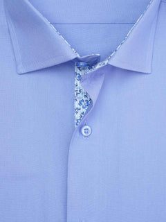 Blue, Elite Edition, Cutaway Collar Men’s Designer Formal Shirt (FS-2043)