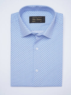 Blue Printed, Elite Edition, French Collar Men’s Formal Shirt (FS-2060)