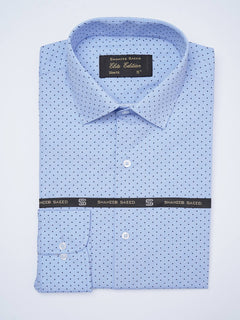 Blue Printed, Elite Edition, French Collar Men’s Formal Shirt (FS-2060)