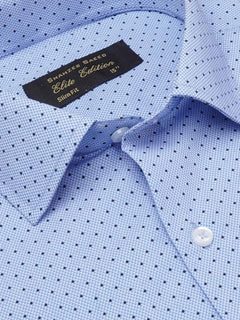 Blue Printed, Elite Edition, French Collar Men’s Formal Shirt (FS-2060)