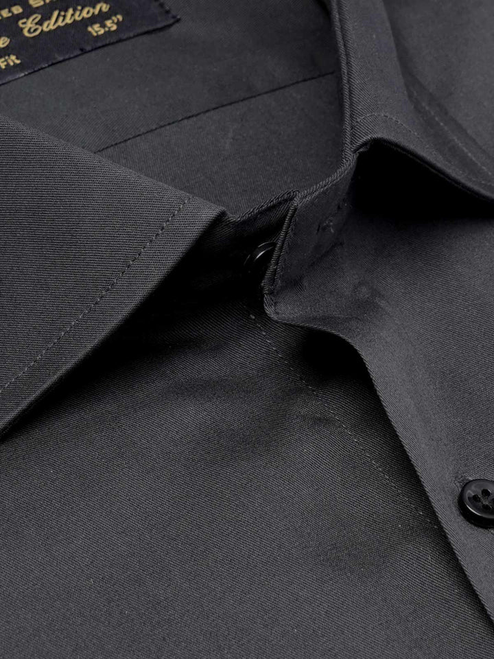 Charcoal Plain, Cutaway Collar, Elite Edition, Men’s Formal Shirt (FS-2065)