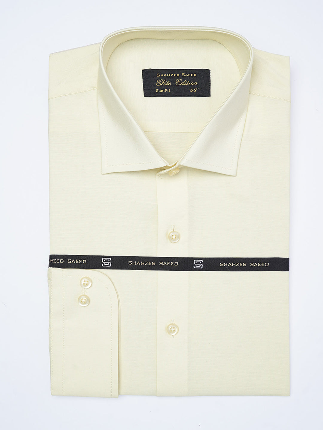 Cream Plain, Cutaway Collar, Elite Edition, Men’s Formal Shirt (FS-2066)