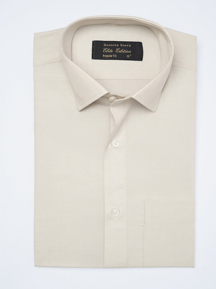 Fawn Self, Cutaway Collar, Elite Edition, Men’s Formal Shirt (FS-2067)