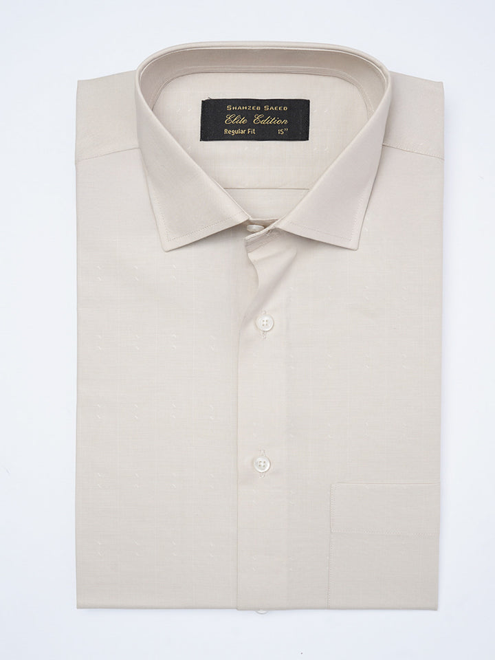 Fawn Self, Cutaway Collar, Elite Edition, Men’s Formal Shirt (FS-2068)