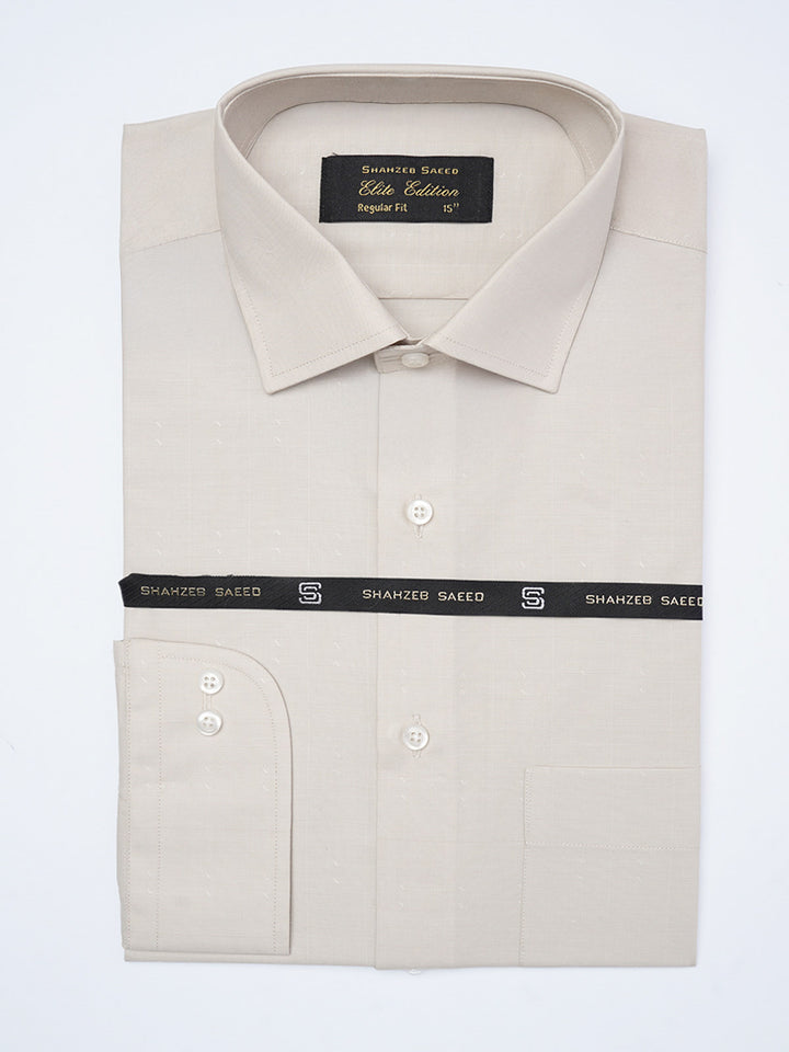 Fawn Self, Cutaway Collar, Elite Edition, Men’s Formal Shirt (FS-2068)