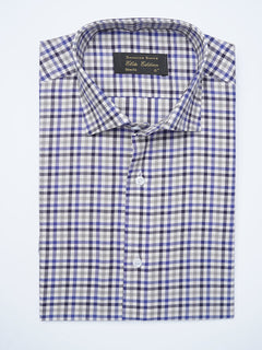 Multi Checkered, Elite Edition, Cutaway Collar Men’s Formal Shirt (FS-2082)