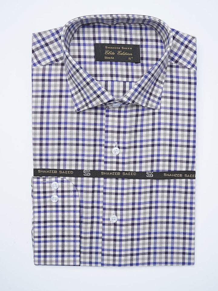 Multi Checkered, Elite Edition, Cutaway Collar Men’s Formal Shirt (FS-2082)