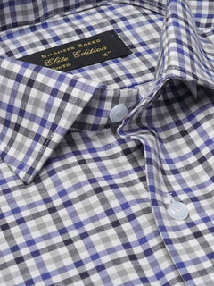 Multi Checkered, Elite Edition, Cutaway Collar Men’s Formal Shirt (FS-2082)