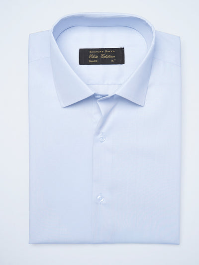 Ice Blue Plain, French Collar, Elite Edition, Men’s Formal Shirt (FS-2085)