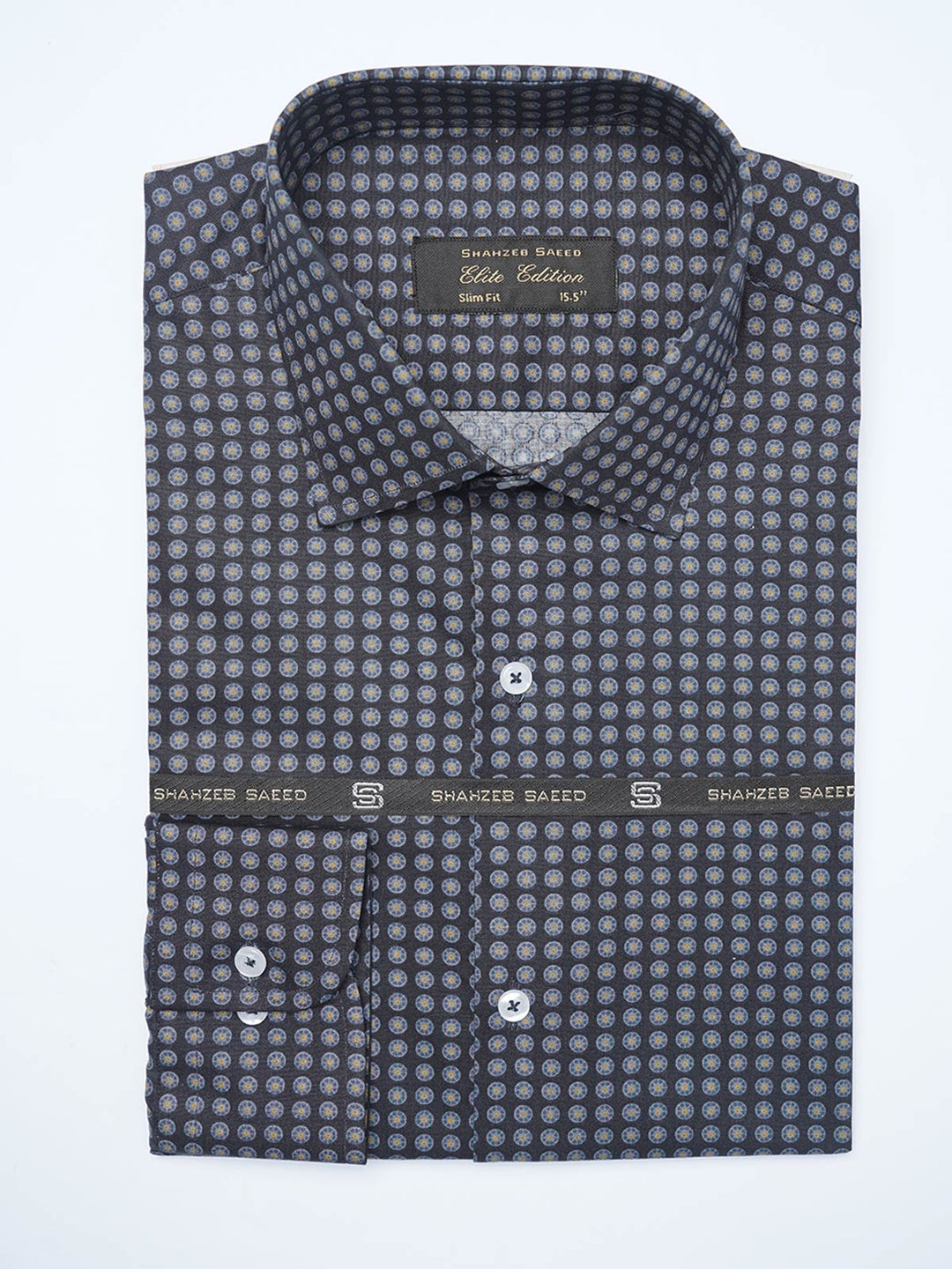 Multi Printed, Elite Edition, French Collar Men’s Formal Shirt (FS-2092)