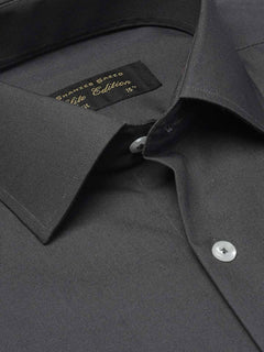 Charcoal Plain, Cutaway Collar, Elite Edition, Men’s Formal Shirt  (FS-2095)