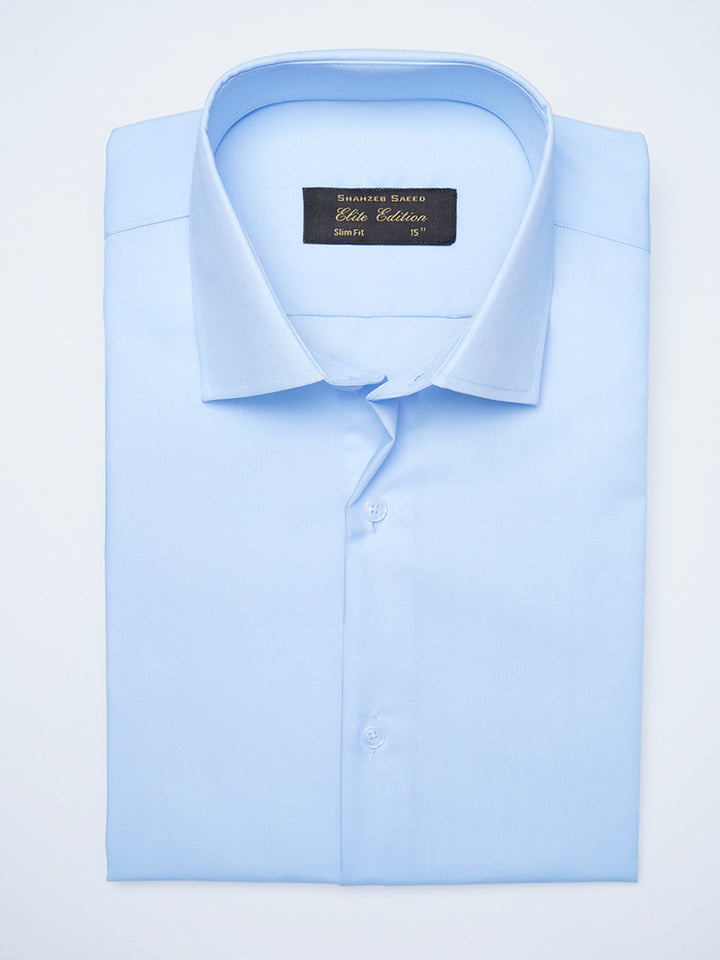 Ice Blue Plain, Cutaway Collar, Elite Edition, Men’s Formal Shirt  (FS-2096)