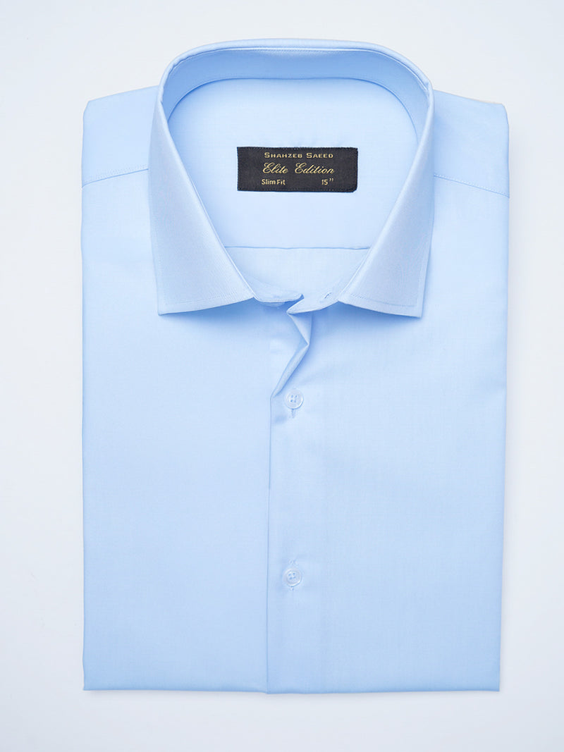 Ice Blue Plain, Cutaway Collar, Elite Edition, Men’s Formal Shirt  (FS-2096)