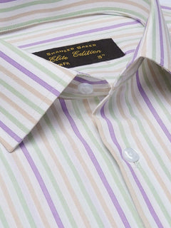 Multi Self Striped, Elite Edition, Cutaway Collar Men’s Formal Shirt (FS-2100)