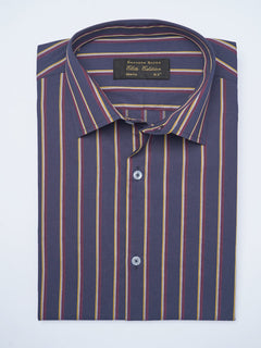 Multi Color Self Striped, Elite Edition, Cutaway Collar Men’s Formal Shirt (FS-2107)