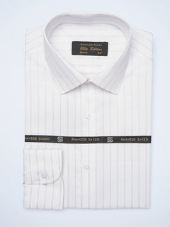 Light Purple Self Striped, Elite Edition, Cutaway Collar Men’s Formal Shirt (FS-2111)