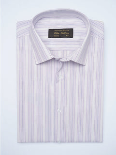 Purple Self Striped, Elite Edition, Cutaway Collar Men’s Formal Shirt (FS-2112)