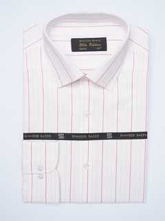 Pink Self Striped, Elite Edition, Cutaway Collar Men’s Formal Shirt (FS-2117)