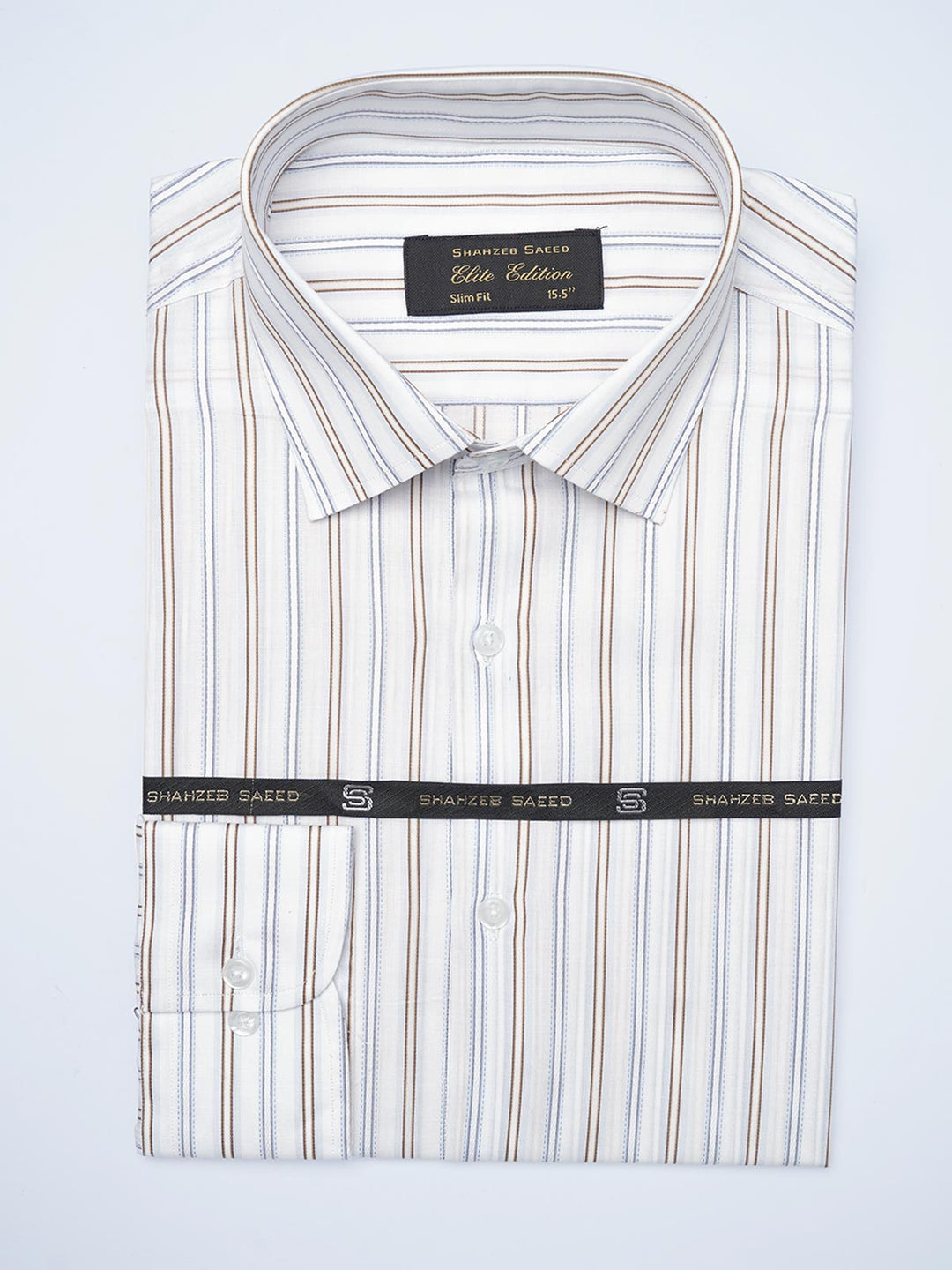 Multi Self Striped, Elite Edition, Cutaway Collar Men’s Formal Shirt (FS-2120)