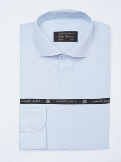 Blue & White Self Striped, Elite Edition, Cutaway Collar Men’s Formal Shirt (FS-2146)