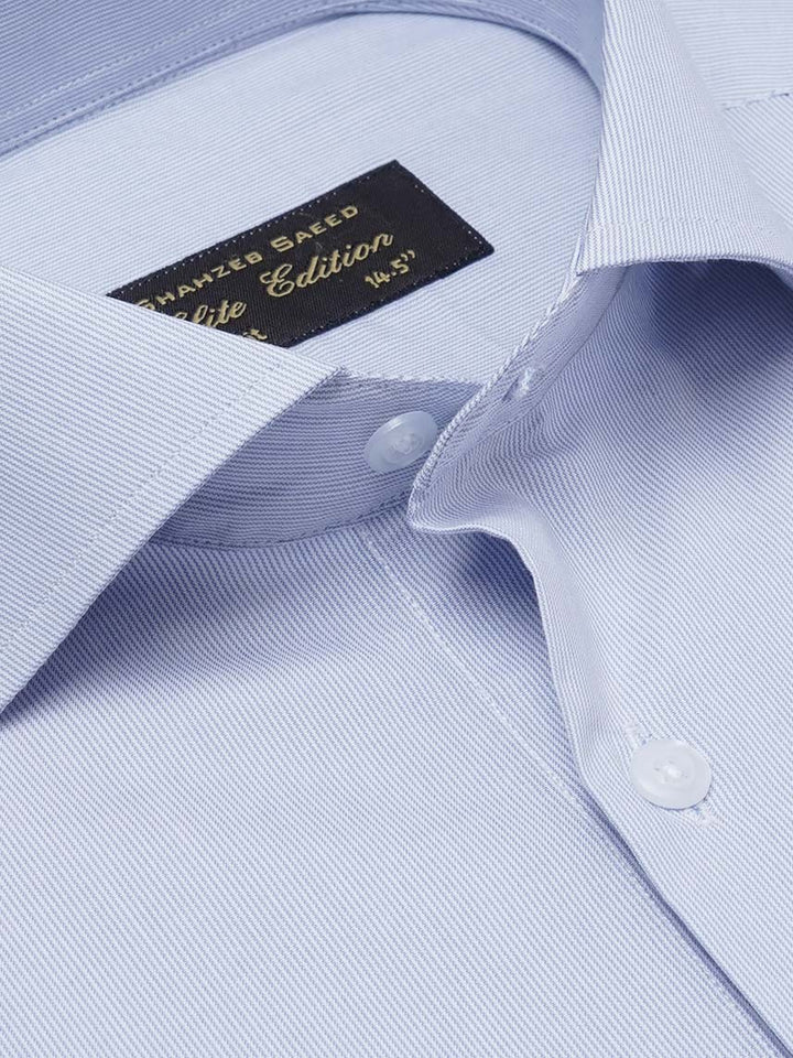 Blue & White Self Striped, Elite Edition, Cutaway Collar Men’s Formal Shirt (FS-2150)