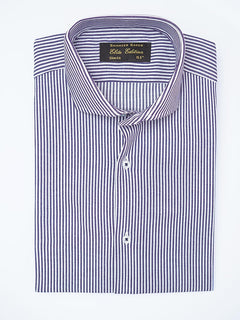 Blue Self Striped, Elite Edition, Cutaway Collar Men’s Formal Shirt (FS-2190)