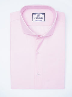 Pink Plain, Cutaway Collar, Premium Edition, Men’s Formal Shirt (FS-2195)