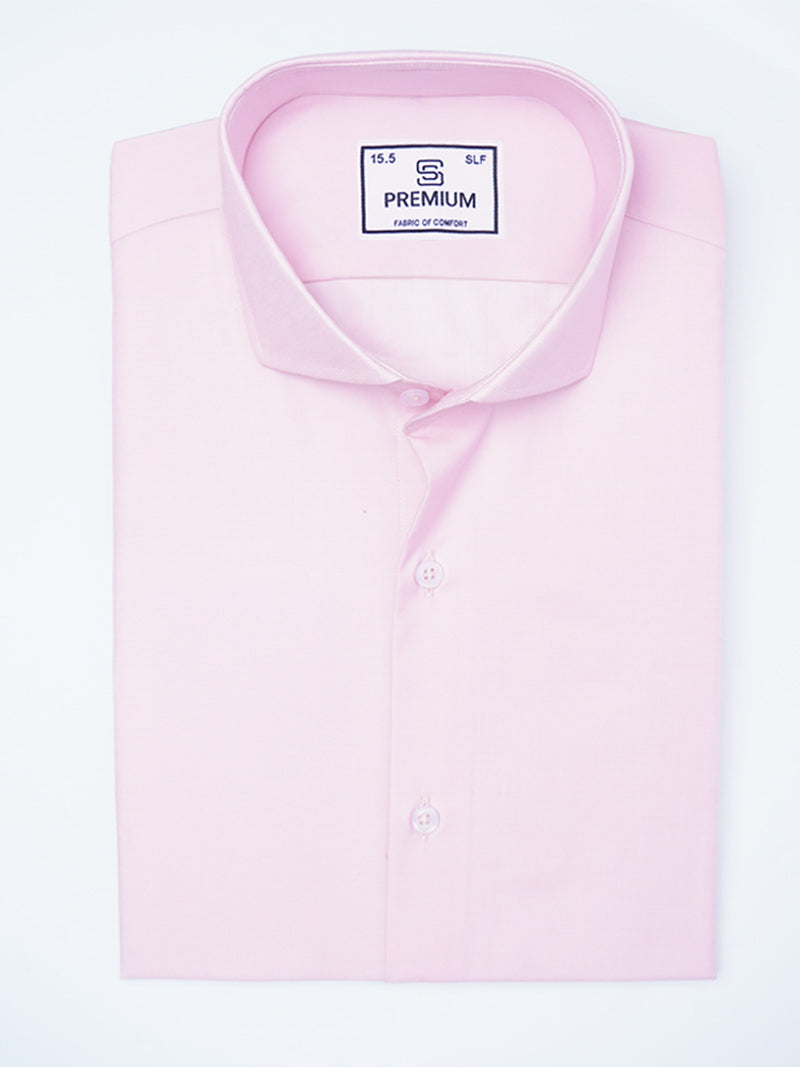 Pink Plain, Cutaway Collar, Premium Edition, Men’s Formal Shirt (FS-2195)